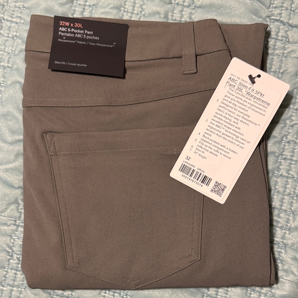 Lululemon Men's ABC 5-Pocket Pant 32W x 30L